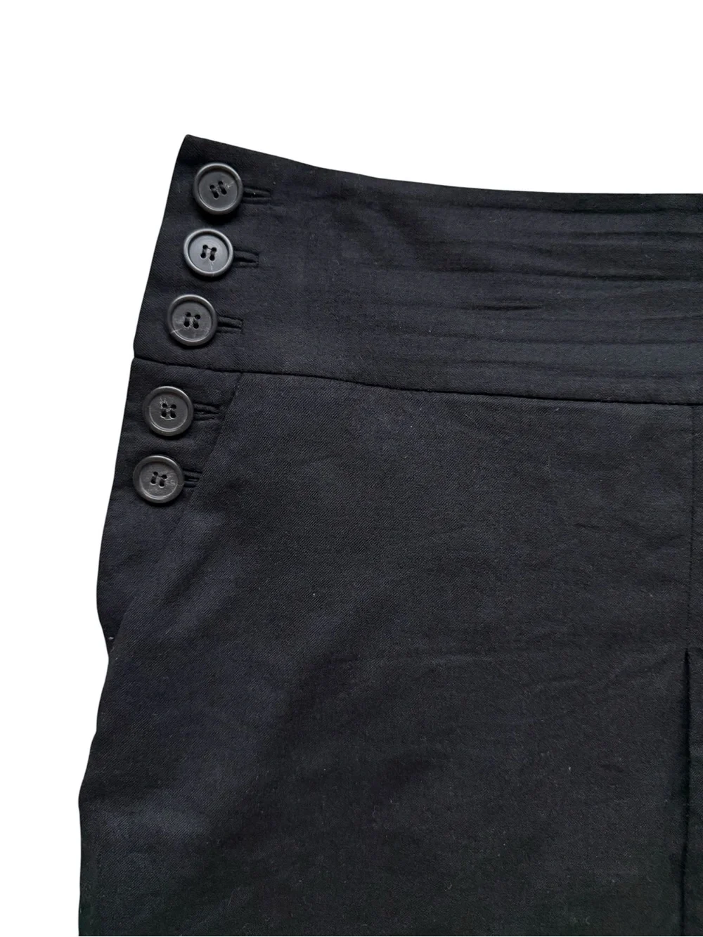 J Crew Black Wool Skirt Size 8